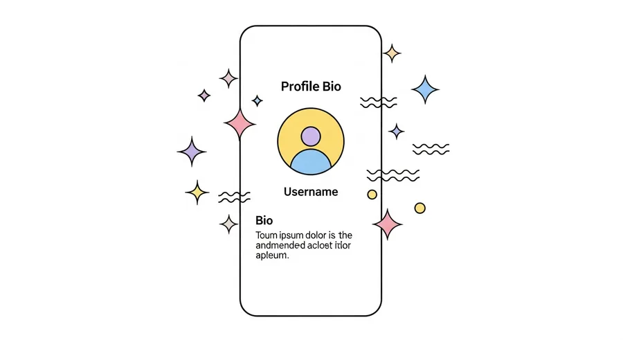 Examples of aesthetic font styles for TikTok bio