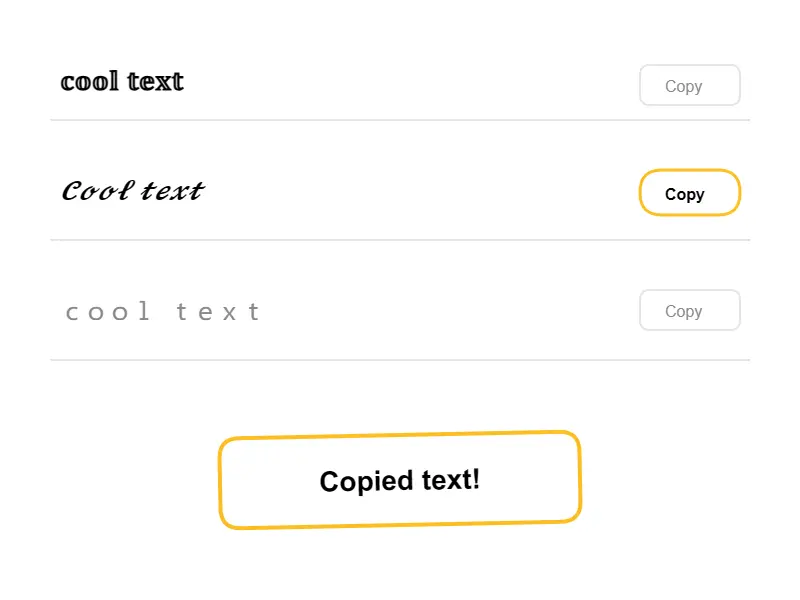 Step 2: Copy your text - Font Generator